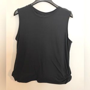 All in motion twist side athletic tank in black. Size medium.